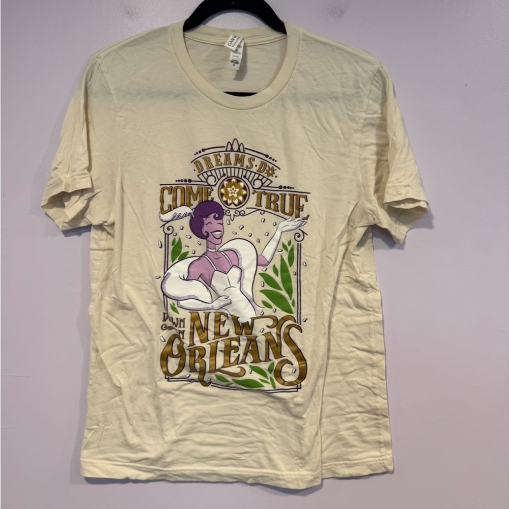 Dreams do come true in New Orleans princess Tiana cream shirt